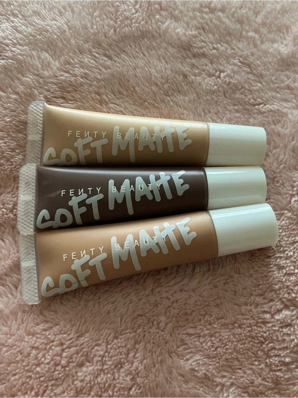 Fenty Beauty Soft Matte Concealer Trio - Light Beige, Deep Brown, Warm Tan